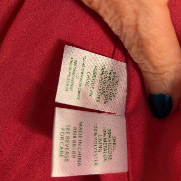 NWT LILLY PULITZER TOP - SIZE 12 - PASSION FRUIT PINK WITH GOLD CLIPS - Picture 10 of 10